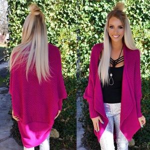 Moon magenta Cardigan